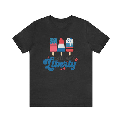 4th of July T-Shirt with Ice Cream Themed Design