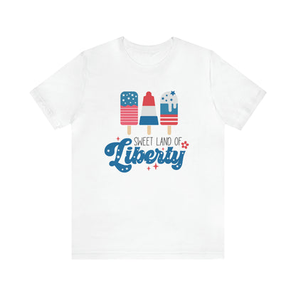 4th of July T-Shirt with Ice Cream Themed Design