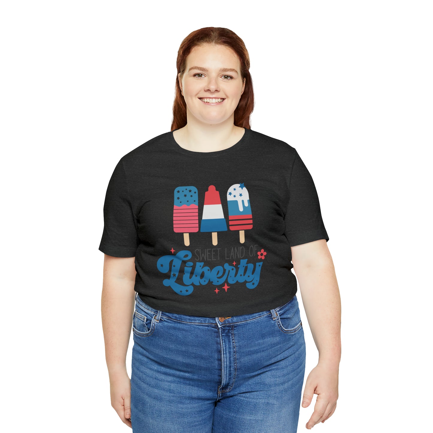 4th of July T-Shirt with Ice Cream Themed Design