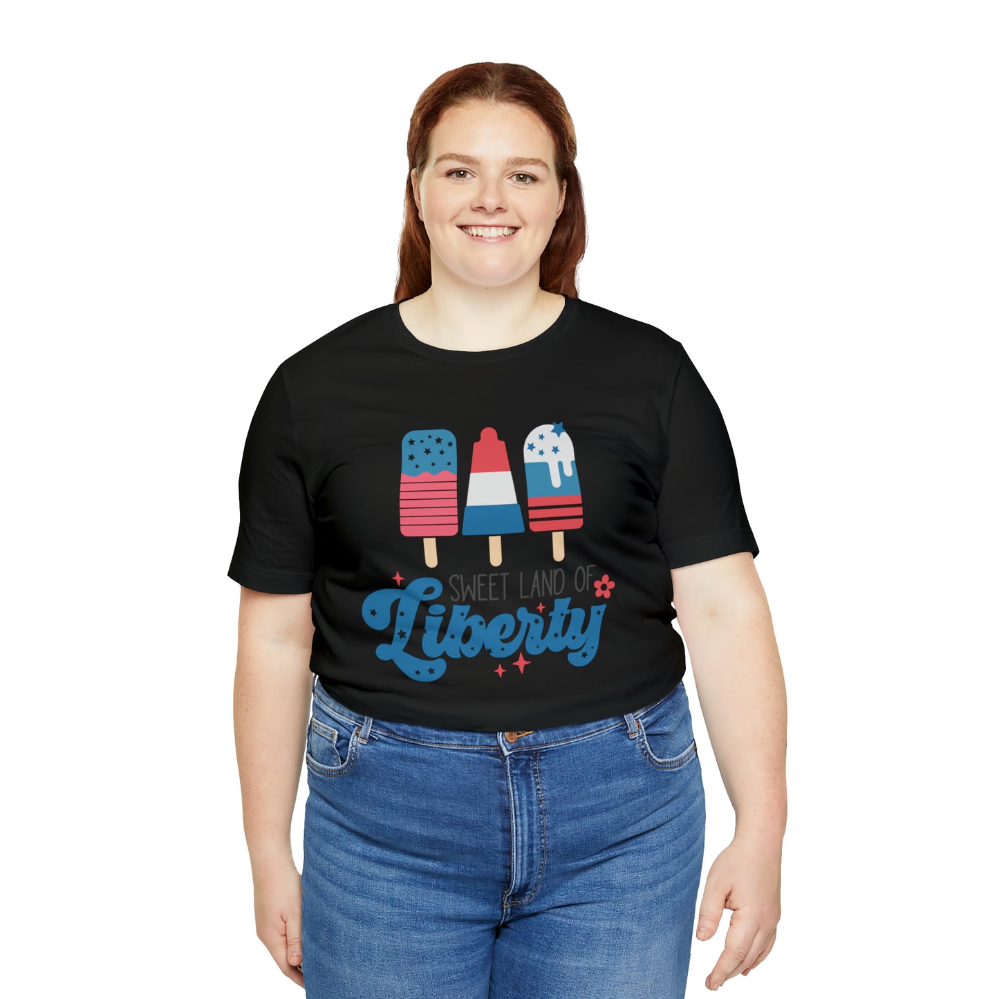 4th of July T-Shirt with Ice Cream Themed Design