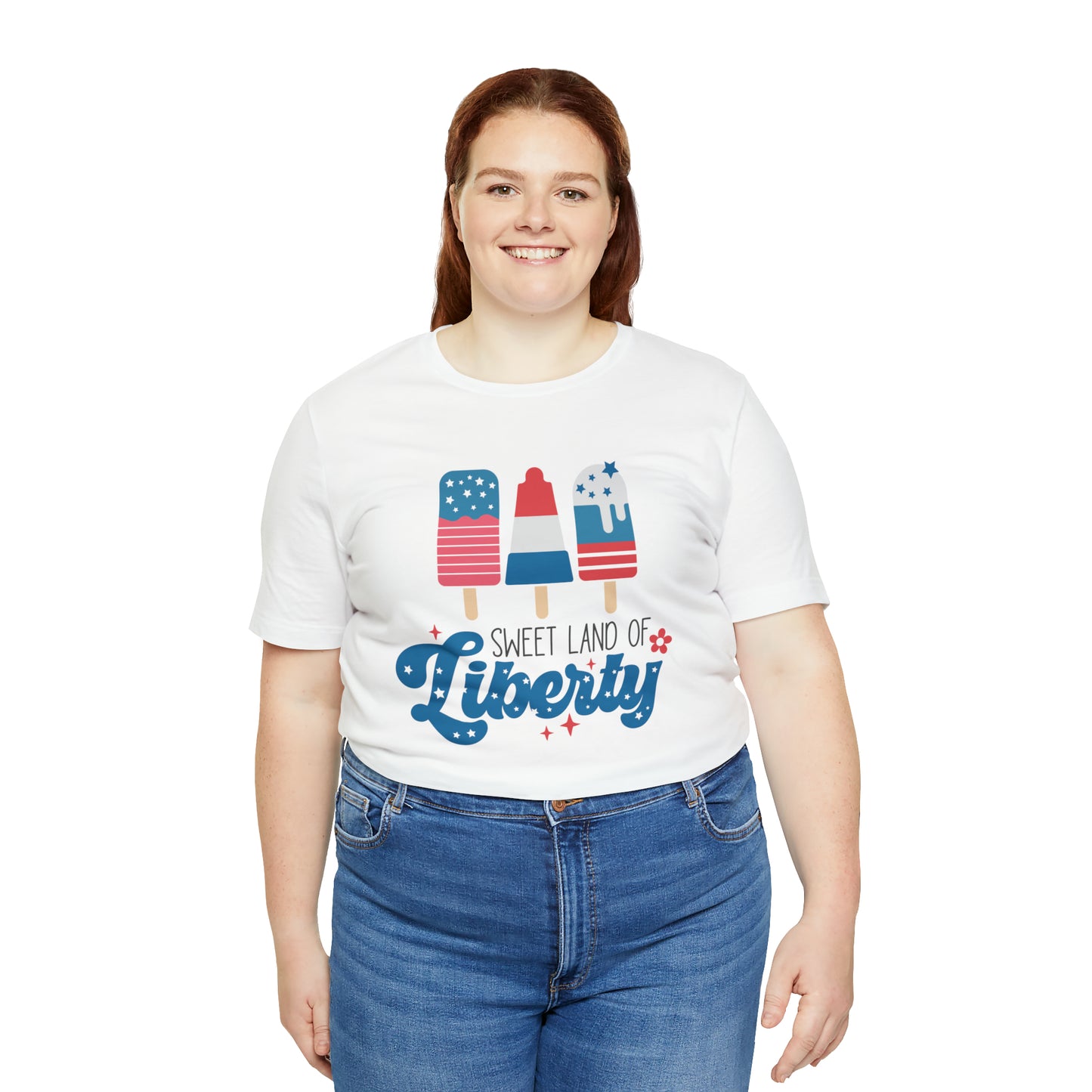 4th of July T-Shirt with Ice Cream Themed Design