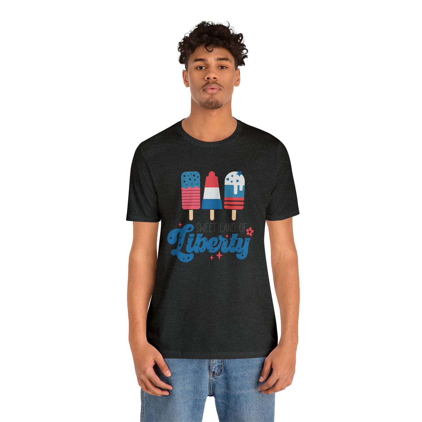 4th of July T-Shirt with Ice Cream Themed Design