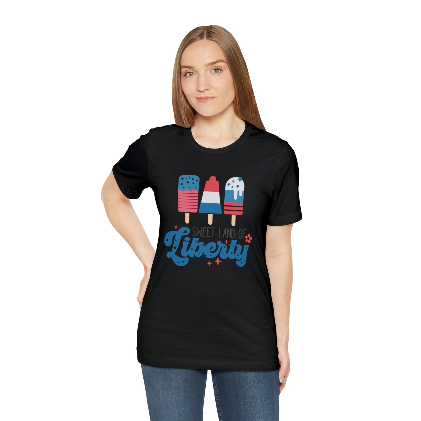 4th of July T-Shirt with Ice Cream Themed Design